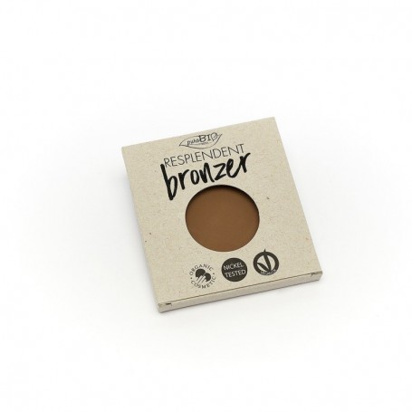 TERRA COMPATTA 01 RESPLENDENT BRONZER MARRONE PALLIDO MATTE REFIL PUROBIO