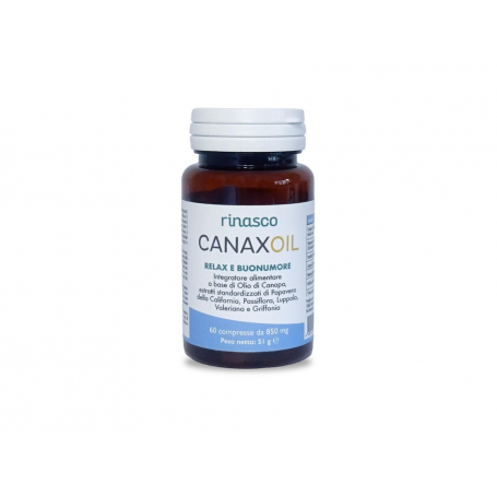 INTEGRATORE RELAX E BUONUMORE CANAXOIL  Rinasco 60 cps
