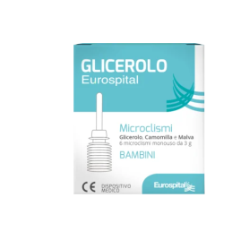 Eurospital Microclismi Bambini a base di Glicerolo Camomilla e Malva 6 pezzi