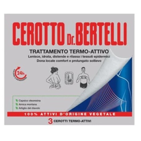 Cerotto Bertelli Termoattivo con Arnica per Dolori Muscolari Kelemata