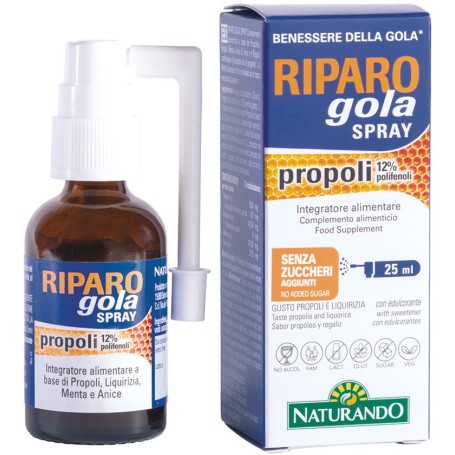 Riparo Gola Spray Naturando 25 ml