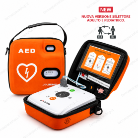 Defibrillatore Semiautomatico DAE Jousing iAED-S1-P + Piastra adulto/pediatrico + Borsa + Omaggio